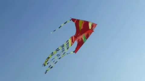 Kite flying in the sky Video stock 84619832