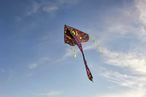 Kite flying in the sky. Stock Photos