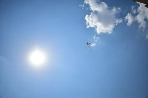Kite flying in the sky Photos