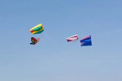 Kite flying in the sky Stock Photos