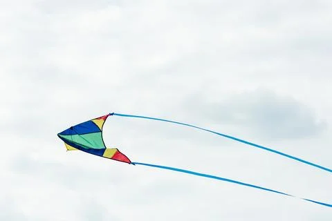 Kite flying in sky Stock Photos