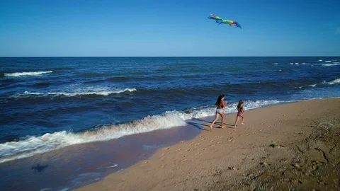 Kite games with a kite Stock-Footage 106349032