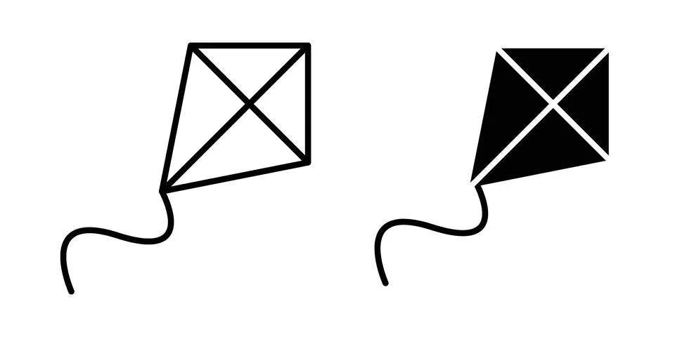 Kite icon or illustration vector symbols Stock Illustration