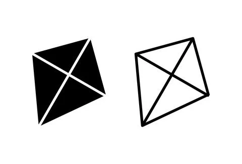 Kite icon set. kite vector icon. Illustrazione stock