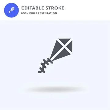 Kite icon vector, filled flat sign, solid pictogram isolated on white, logo 스톡 일러스트