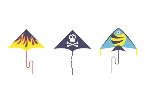 Kite icon vector Stock Illustration