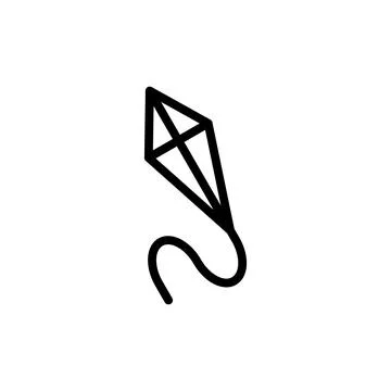 Kite icon vector illustration. kite sign and symbol Stock Illustration