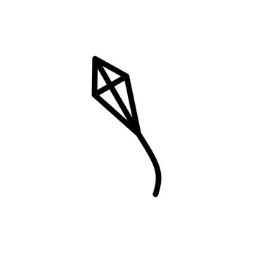 Kite icon vector illustration. kite sign and symbol Stock Illustration