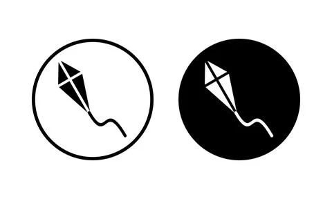 Kite icon vector illustration. kite sign and symbol Stock Illustration