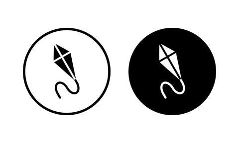 Kite icon vector illustration. kite sign and symbol Stock Illustration
