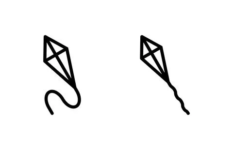 Kite icon vector illustration. kite sign and symbol Stock Illustration