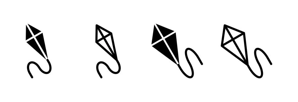 Kite icon vector illustration. kite sign and symbol Stock Illustration