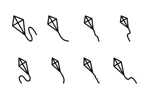 Kite icon vector illustration. kite sign and symbol 스톡 일러스트