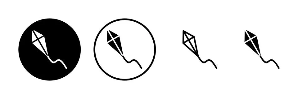 Kite icon vector illustration. kite sign and symbol Stock Illustration