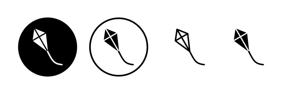 Kite icon vector illustration. kite sign and symbol Stock Illustration