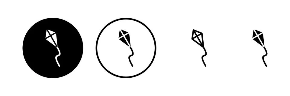 Kite icon vector illustration. kite sign and symbol Stock Illustration