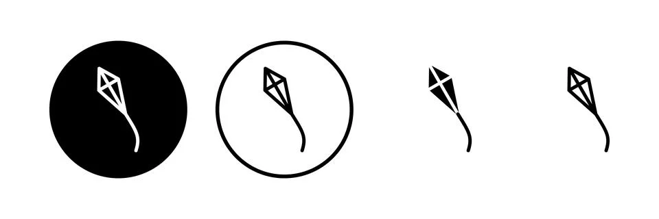 Kite icon vector illustration. kite sign and symbol Stock Illustration