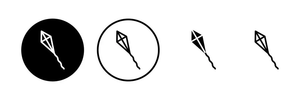 Kite icon vector illustration. kite sign and symbol Stock Illustration