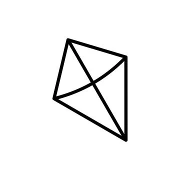 Kite icon vector. kite sign and symbol Stock Illustration