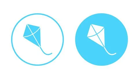 Kite icon vector. kite sign and symbol Stock Illustration