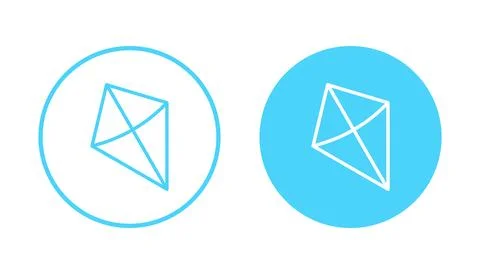 Kite icon vector. kite sign and symbol Stock Illustration