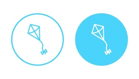 Kite icon vector. kite sign and symbol Stock Illustration