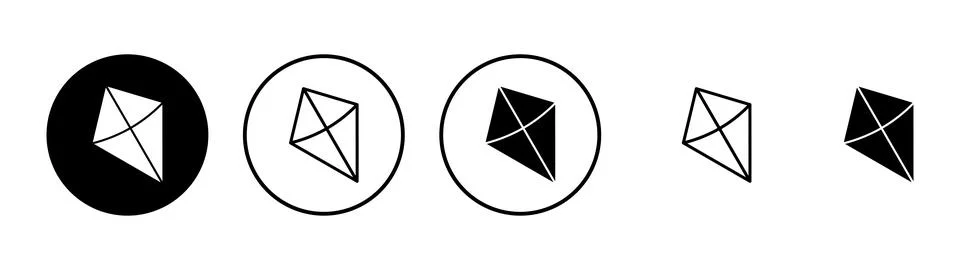 Kite icon vector. kite sign and symbol Stock Illustration