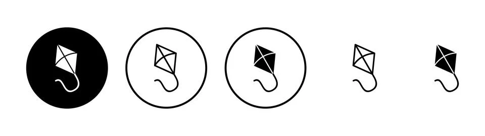 Kite icon vector. kite sign and symbol Stock Illustration