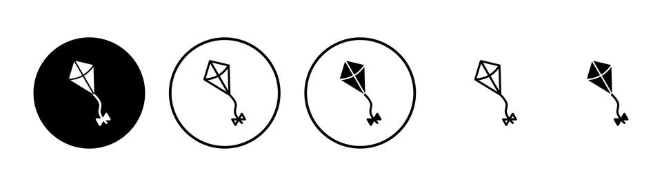 Kite icon vector. kite sign and symbol Stock Illustration