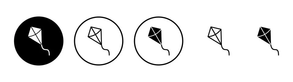 Kite icon vector. kite sign and symbol Stock Illustration