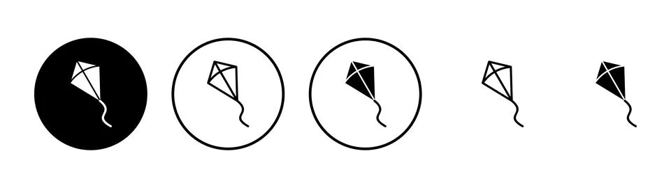 Kite icon vector. kite sign and symbol Stock Illustration