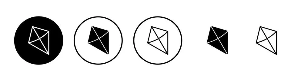 Kite icon vector. kite sign and symbol Stock Illustration