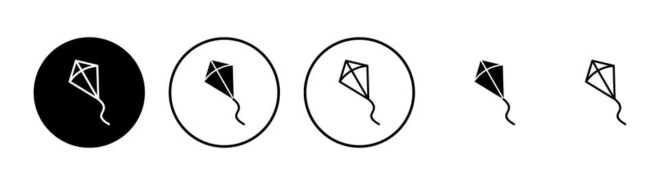 Kite icon vector. kite sign and symbol Stock Illustration