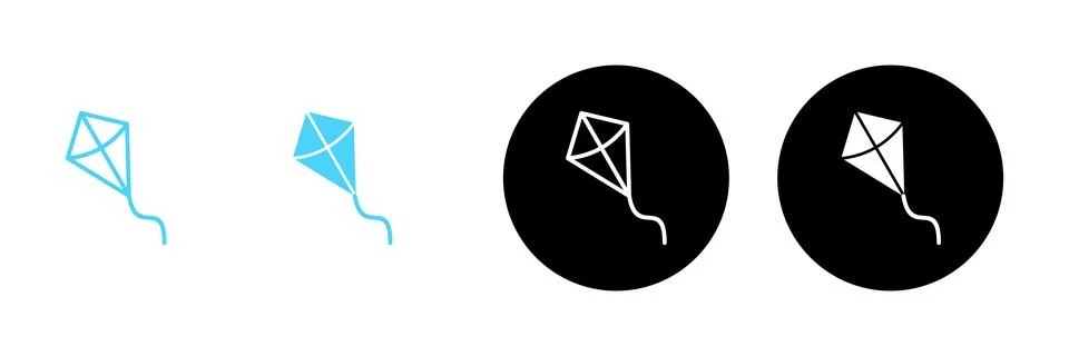 Kite icon vector. kite sign and symbol 스톡 일러스트