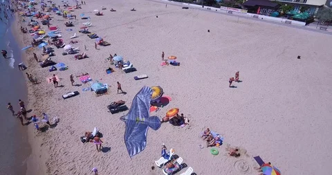 Kite over the beach Video stock 97160924