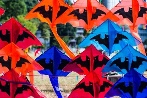 Kite on the rails Stock Photos