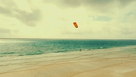 Kite Sailing Bahamas Stock Footage 90765671
