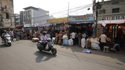 Kite Shop India Stock Footage 84625232