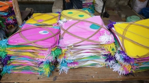 Kite Shop India Video stock 84625277