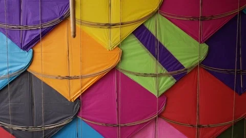 Kite Shop India Stock Footage 84625455
