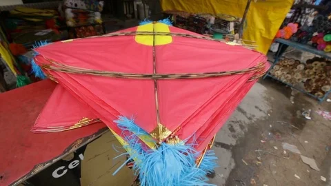 Kite Shop India Stock Footage 84625481