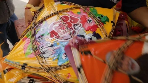 Kite Shop India Stock Footage 84625506
