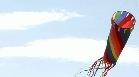 Kite in Sky 3 Stock Footage 11137767