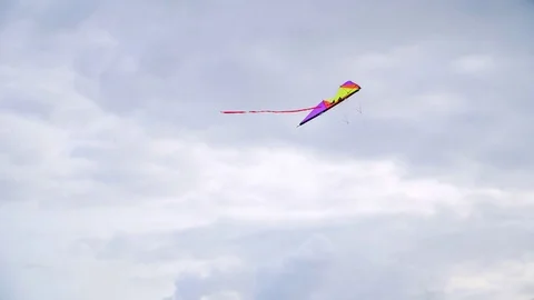 Kite soars in the sky 库存影片 79664130