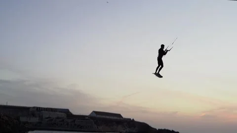 Kite sunrise Stock Footage 234729897