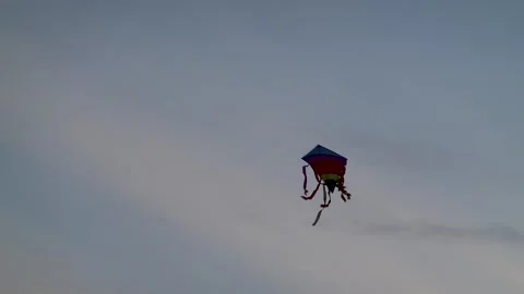 Kite in Sunset 2 Stock Footage 140369169