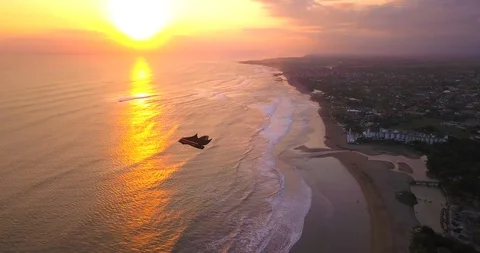 Kite at sunset Video stock 96018639