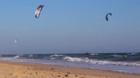 Kite Surf QDL H Stock Footage 27473144