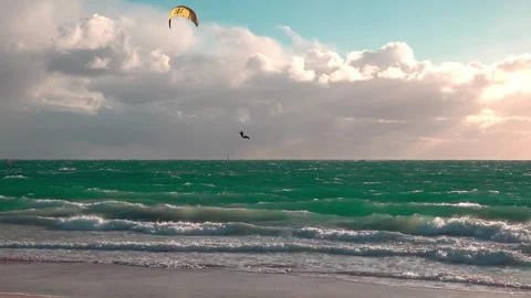 Kite surfer Stock Footage 282856378