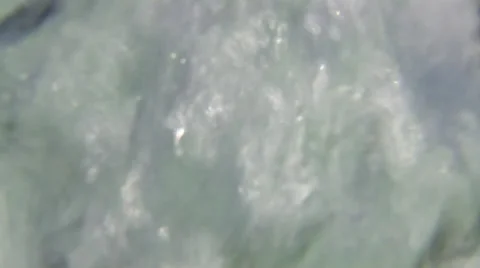 Kite Surfer Jumping in Waves and Landing Stock Footage 36370198